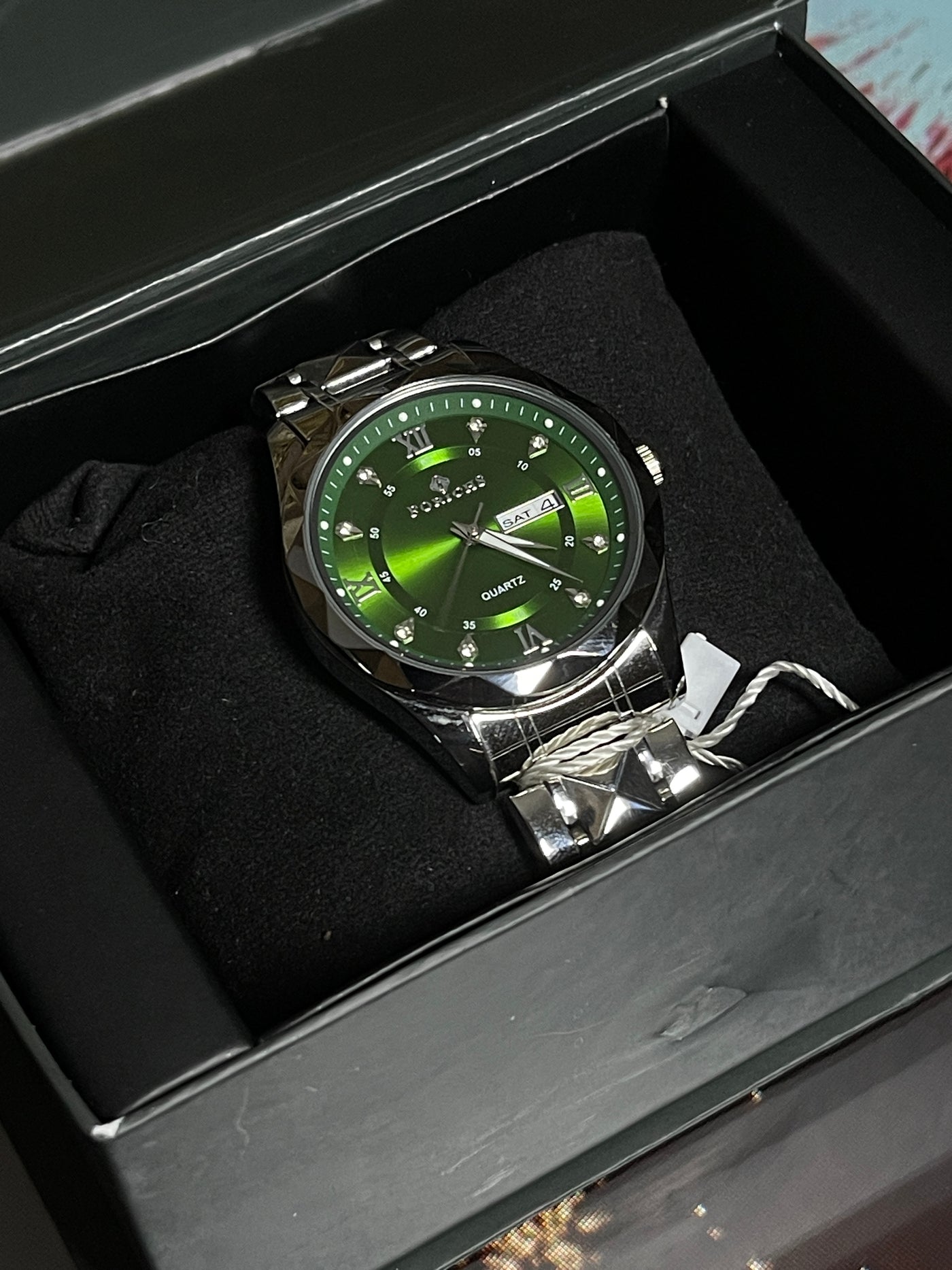 Forichs Emerald Green Dial – Full Golden Chain Luxury Watch
