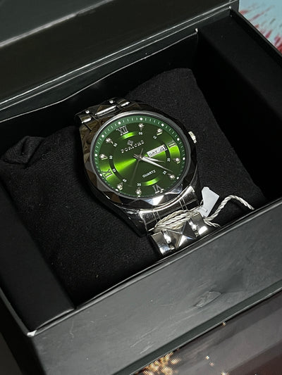 Forichs Emerald Green Dial – Full Golden Chain Luxury Watch