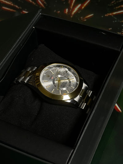 ROLEX PREMIUM WHITE DIAL - GOLDEN CHAIN EDITION
