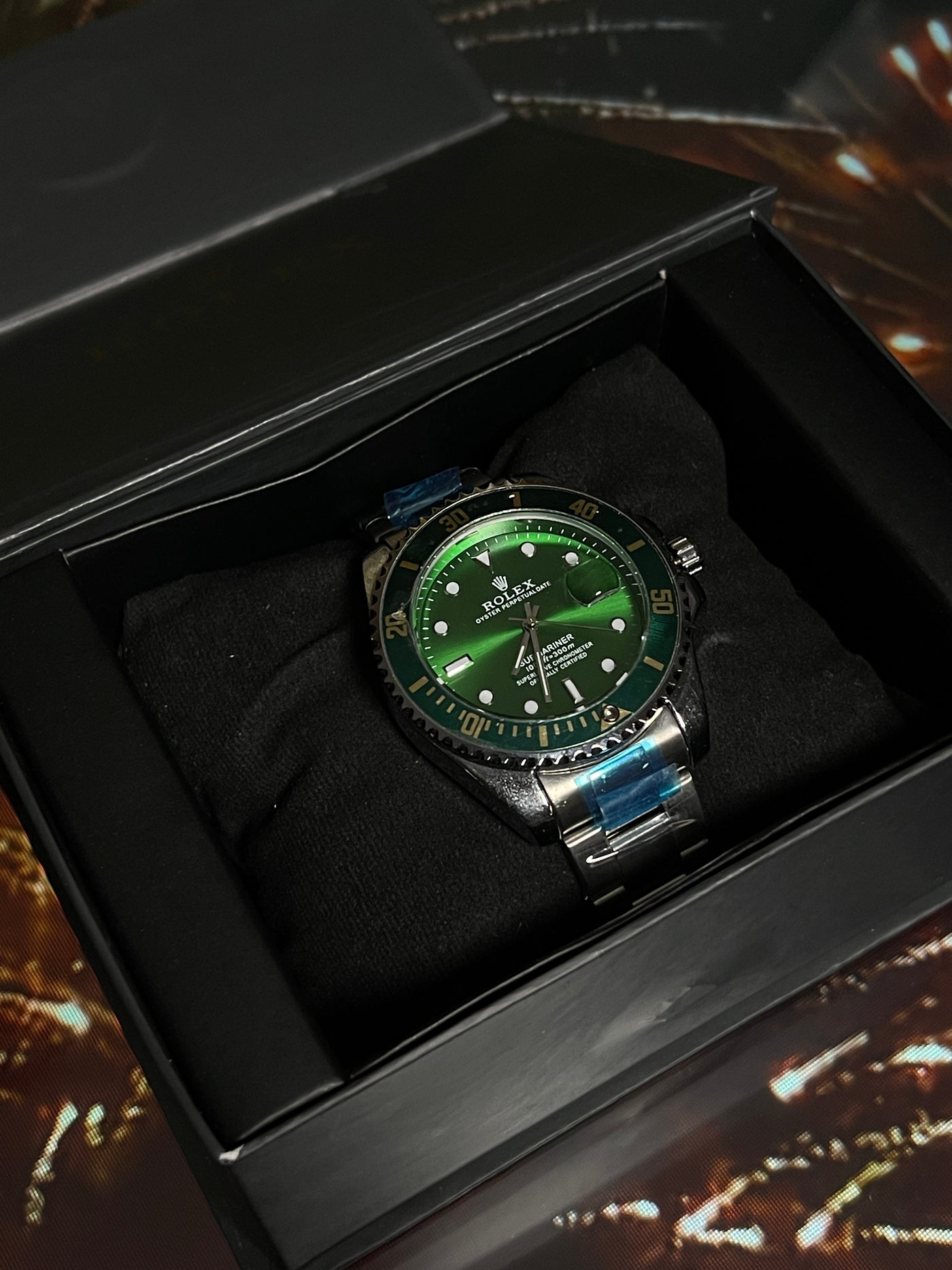 Signature Emerald Dial – Premium Rolex-Inspired Watch (Exclusive Lock Edition)
