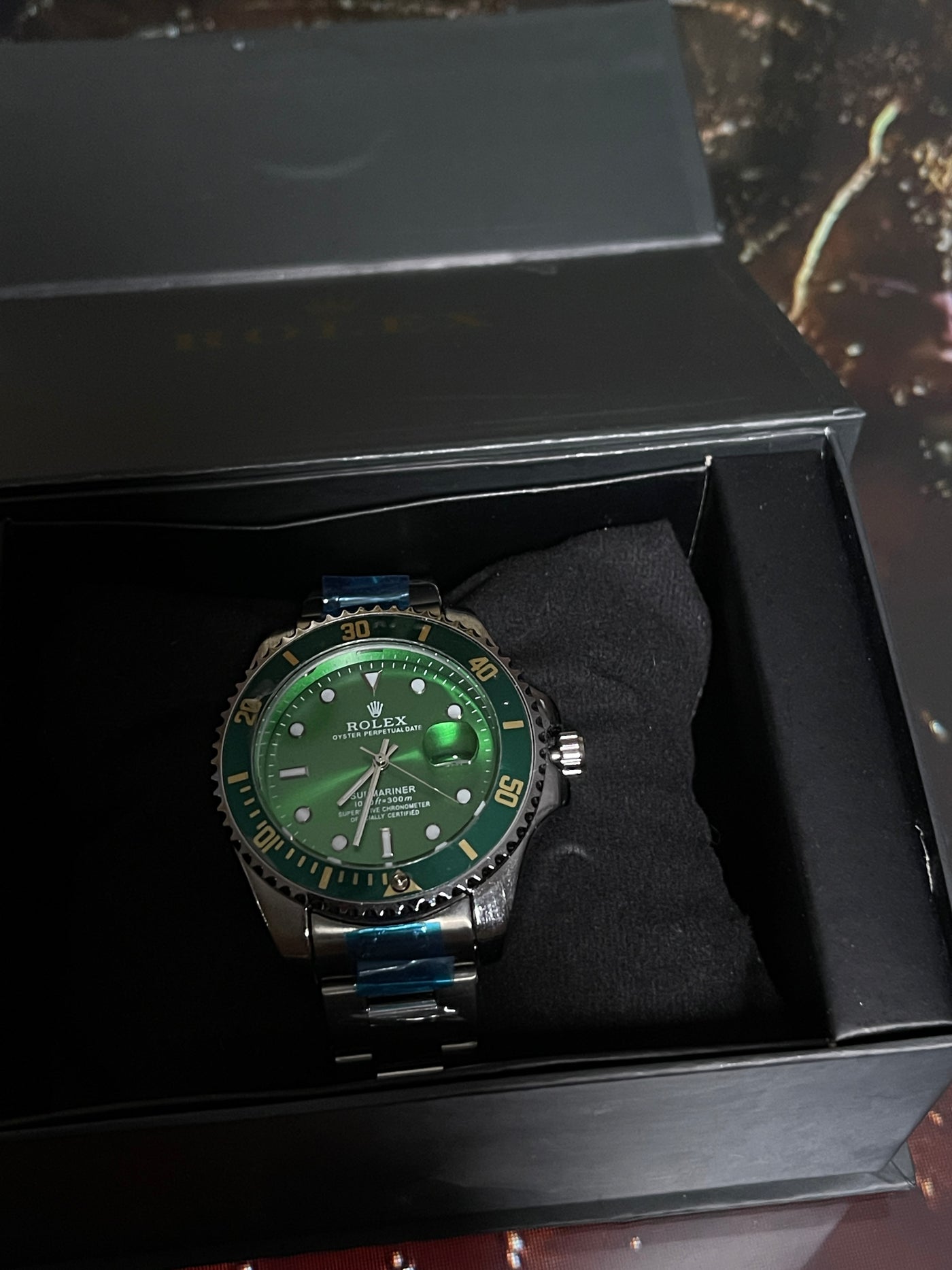 Signature Emerald Dial – Premium Rolex-Inspired Watch (Exclusive Lock Edition)