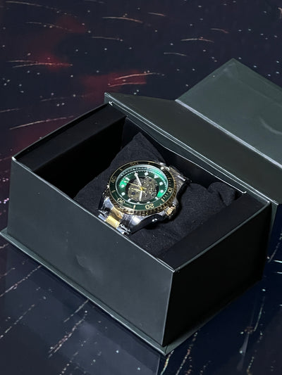 luxury Men's watch - ROLEX Inspired Green Dial (stainless steel) Premium Gift Box
