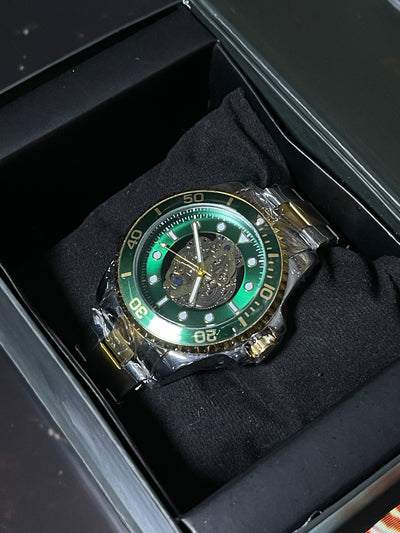 luxury Men's watch - ROLEX Inspired Green Dial (stainless steel) Premium Gift Box