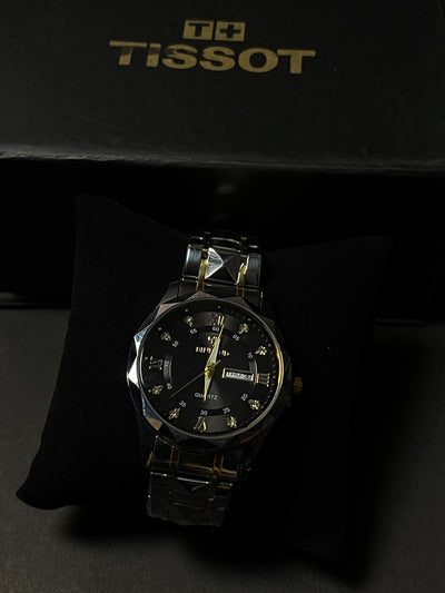 FORICHS™ Signature Black Luxury Watch – Timeless Elegance for Men